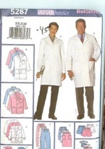 Scrubs Hospital Medical Vet Uniform Sewing Pattern OOP You Pick - Image 3 of 4