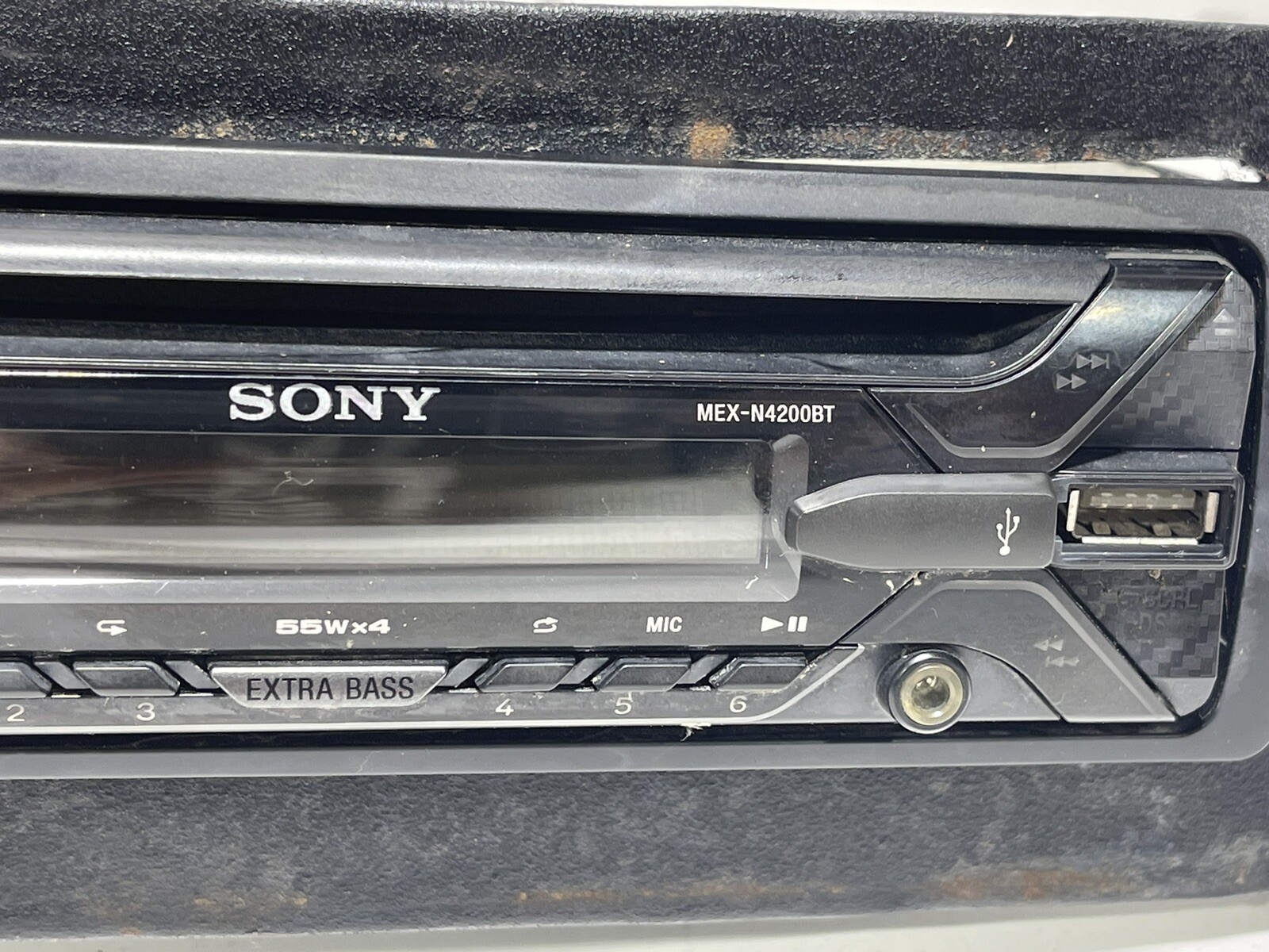 Sony MEXN4200BT AM FM Radio Bluetooth CD Audio Stereo System Single