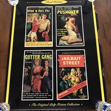 Pulp Fiction Original Art Poster Collection Printed By Portal Publishing 1995-96