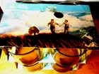 Anchor Hocking~Double Rock Amber Glass 13oz. 4pc.Set-Original Box Vtg. NEW!!