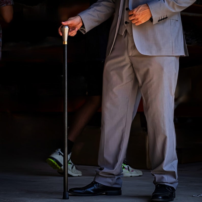 Antique Brass Head Handle Functional Victorian Ha… - image 8