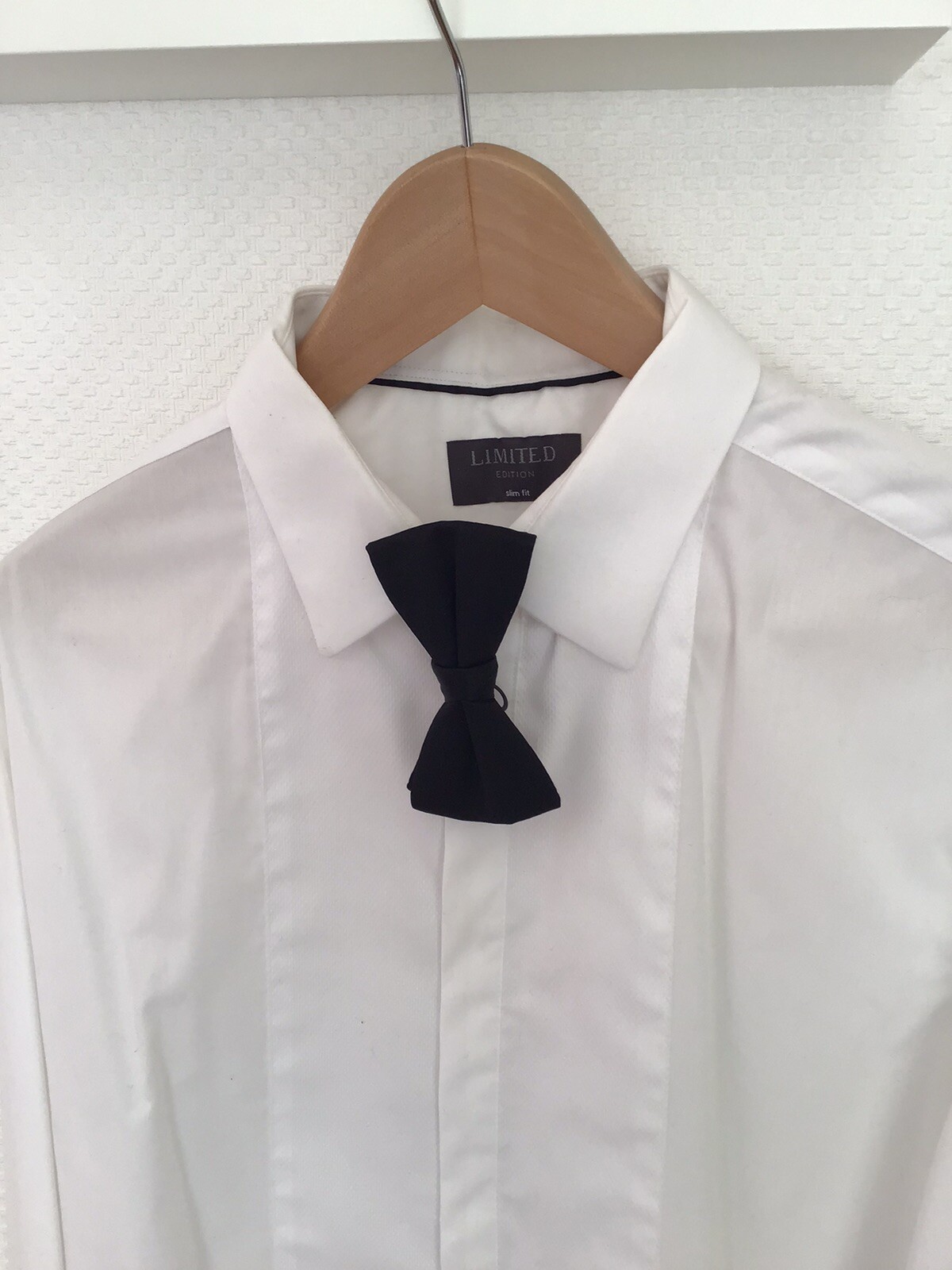 M&S Men’s Black Dinner Suit with White Shirt & Bow Tie (Collection Only