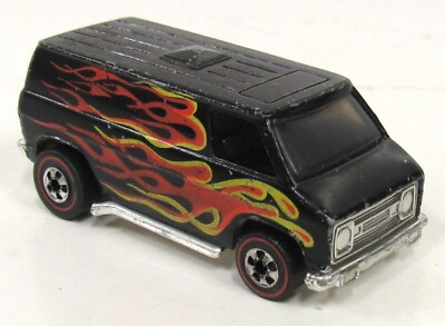 Vintage Hot Wheels Redline Black Super Van 1974 No Side Markers