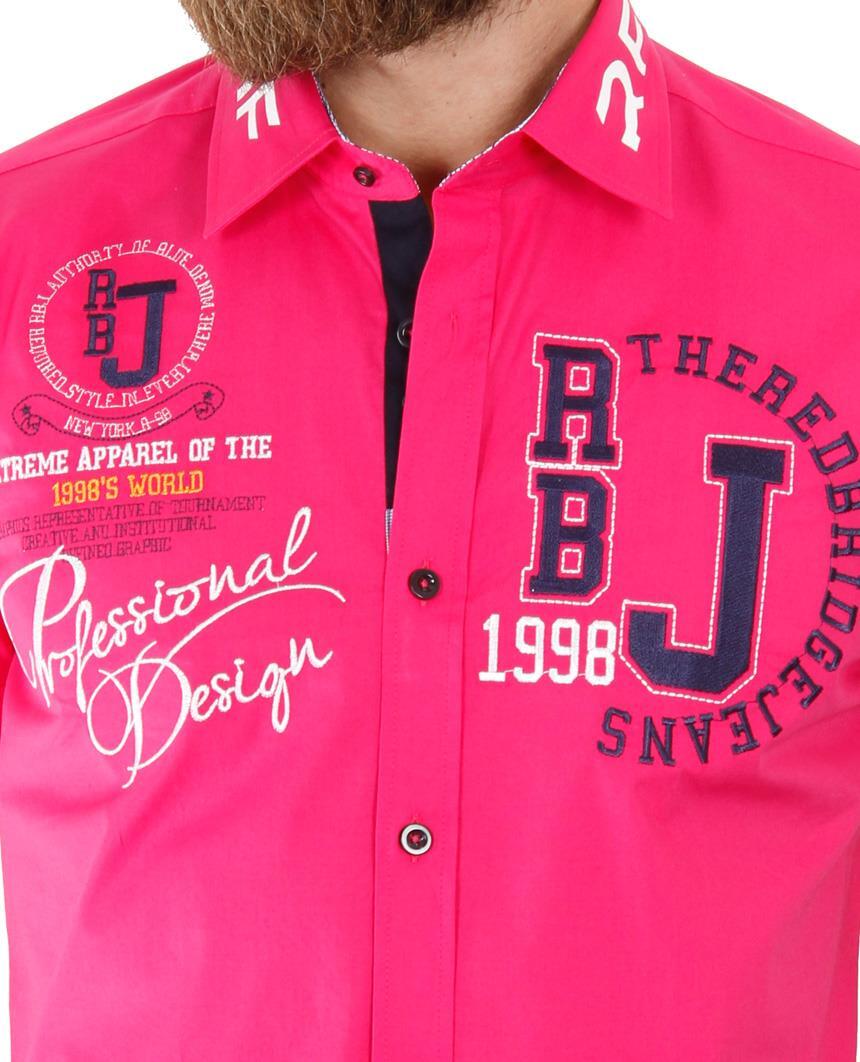 Redbridge Herren Hemd Freizeithemd Regular Fit Kurzarm RBJ Design ...