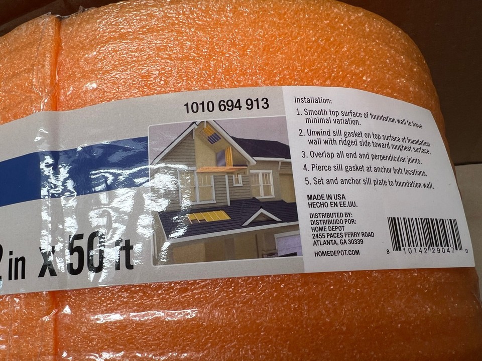 5-1-2-in-50-ft-sill-seal-foam-gasket-ebay