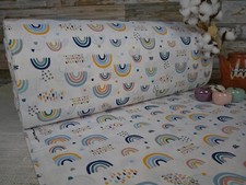 240 cm Popeline Baumwollstoffe Baumwolle Stoff Meterware ab 50cm Regenbogen