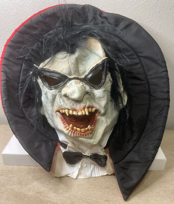Vintage Dracula Vampire Latex Rubber Halloween Mask Costume  display picture 3