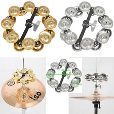 Double Tambourine Bell Ring Stomp Cymbal Cymbals Swing Cymbals Drum Accessories