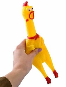 squeaky rubber chicken