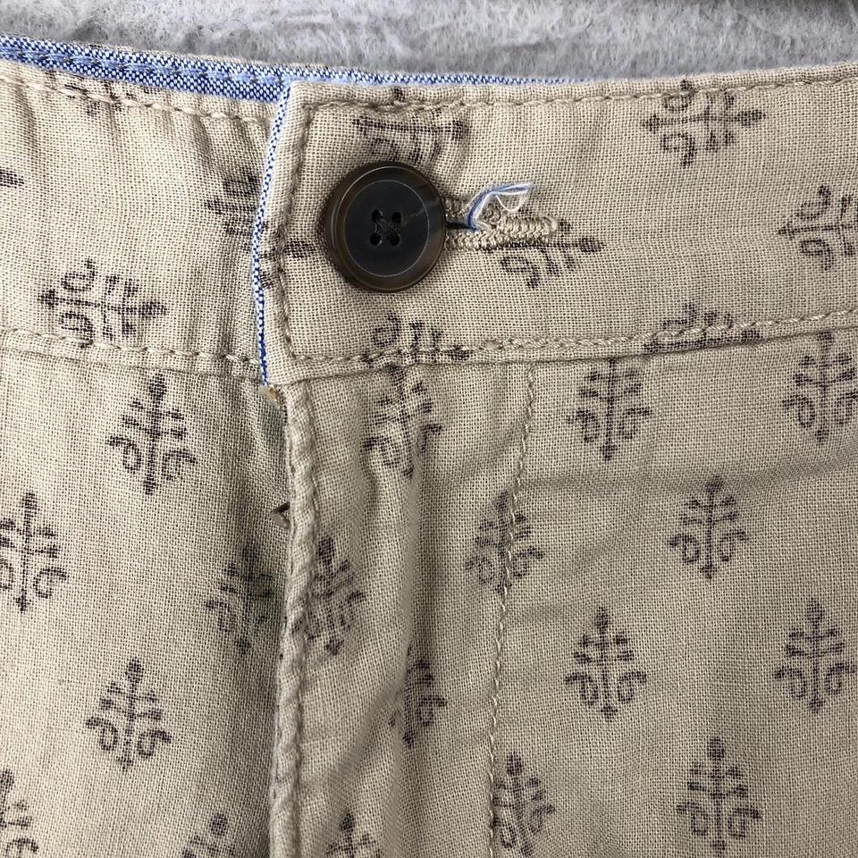 Шорты мужские Tasso Elba Island 34 желтовато-коричневые льняная смесь пляжные классические для гольфа повседневные - Изображение 2 из 4