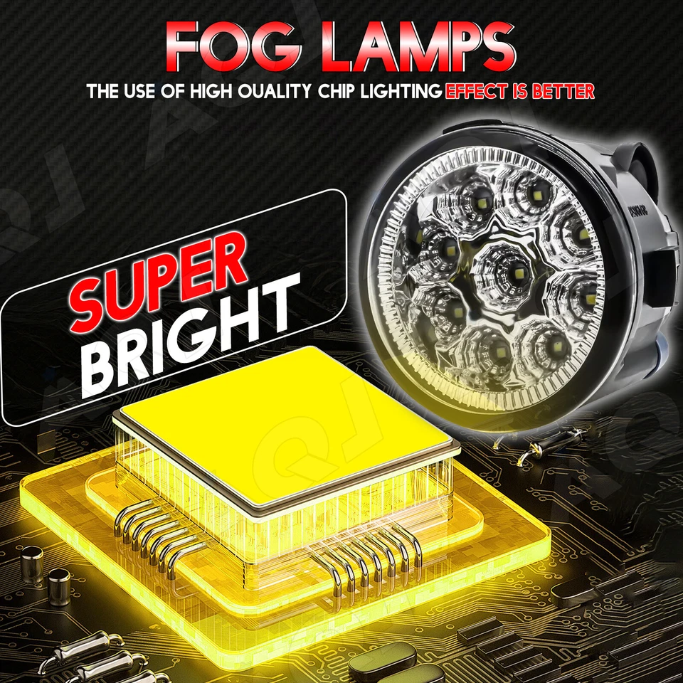 Pair Fog Light Lamp For  INFINITI	QX70	2014-2016 QX80 2014 	Cube 2009-2014 Foto 2 de 4