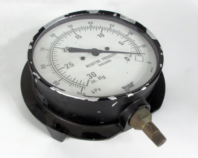 61/2" Marshalltown Negative Pressure Gauge 030 in. Hg, 0100 kPa eBay