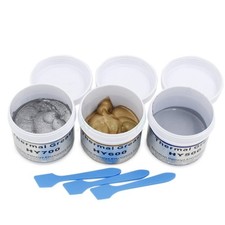 3X 100g Silver Gold Grey Silicone Compound Thermal Conductive Grease Paste f CPU