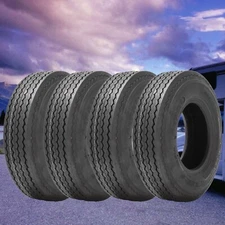 Set 4 4.80-8 Boat Trailer Tires 6Ply Heavy Duty 4.80x8 4.8-8 4.8x8 Replacement