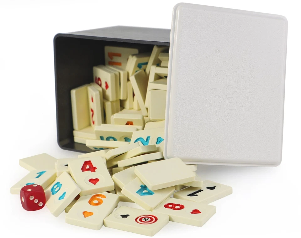 Original STAR RUMMY / OKEY Spielsteine Set OKEY TASI aus Melamin extra Mattiert - Bild 1 von 4