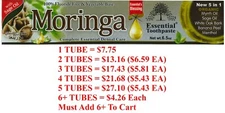 Moringa Toothpaste With Sage Oil Organic, Fluoride Free, Vegan, 5 IN 1, 6.5 OZ