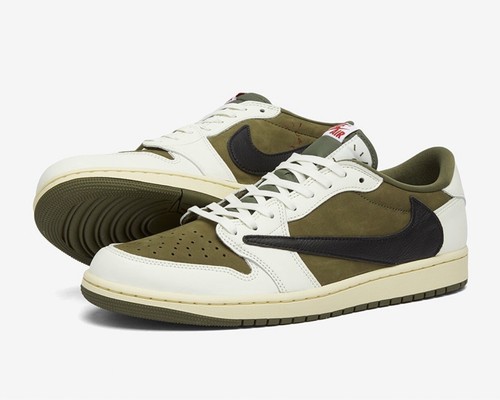 Travis Scott x Air Jordan 1 Low 'Medium Olive' UK 9