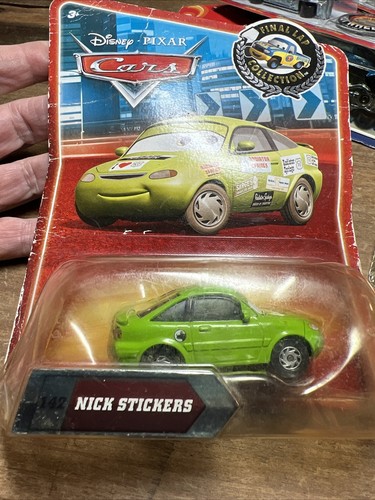 MATTEL DISNEY PIXAR CARS FINAL LAP #142 NICK STICKERS B10 - Picture 2 of 8