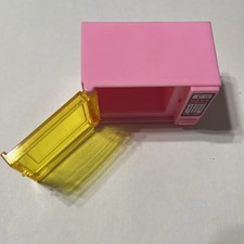 MATTEL BARBIE DOLL KITCHEN SET PINK MICROWAVE REPLACEMENT 1988 VINTAGE RARE