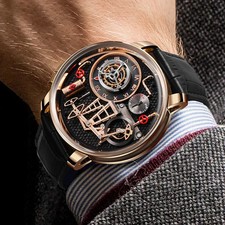 PINDU Oil Pump Dial Business Men Wristwatches 45.5MM Sapphire Glass Waterproof