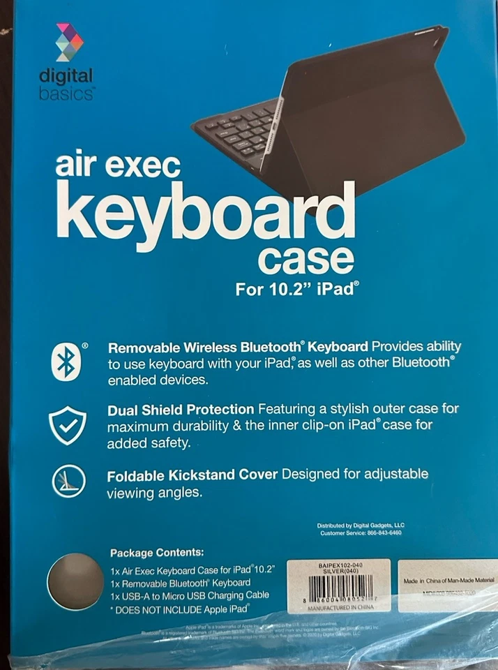 Air Exec Keyboard Case for iPad 10.2 Inch - Brand New Still In Original Package - Image 4 of 4