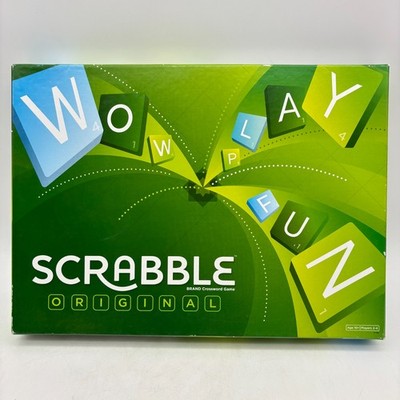 Scrabble English Edition COMPLETE Mattel 2012 Words Letters Crossword