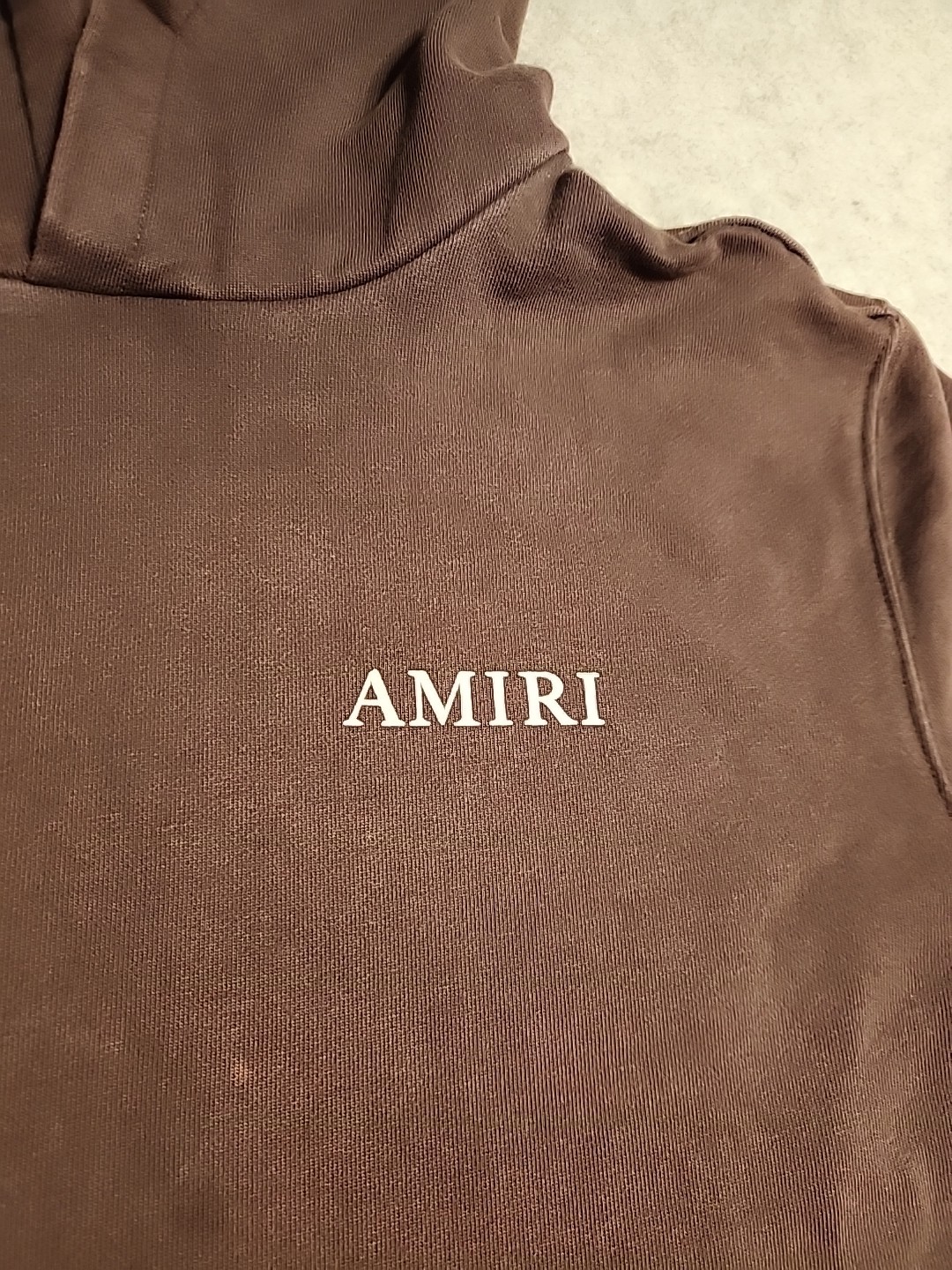 Authentic Amiri Brown Core Logo Hoodie brown color rust faded distressed L USA