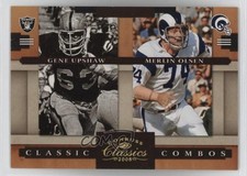 2008 Donruss Classics Classic Combos Gold /100 Merlin Olsen Gene Upshaw HOF 4at
