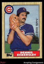 2017 Topps Rediscover Buyback Silver Foil '87 #459 Dennis Eckersley Cubs