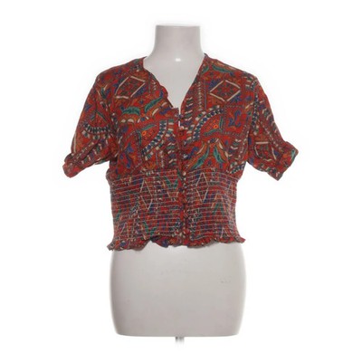 Iuga, Crop Top, Größe: M, Rot/Blau/Mehrfarbig, Paisley, Damen #C47