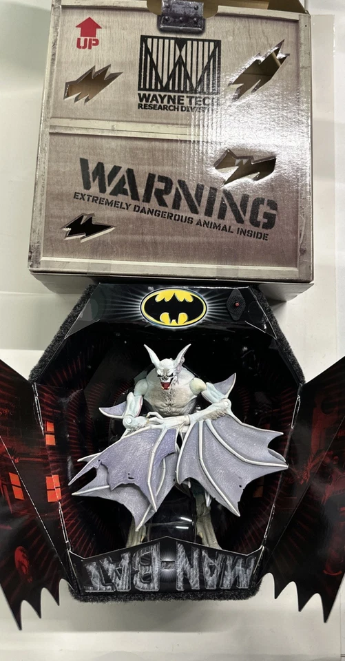 SDCC эксклюзивный Mattel DC человек-летучая мышь альбинос белая версия новый в коробке 2007 - Изображение 3 из 3