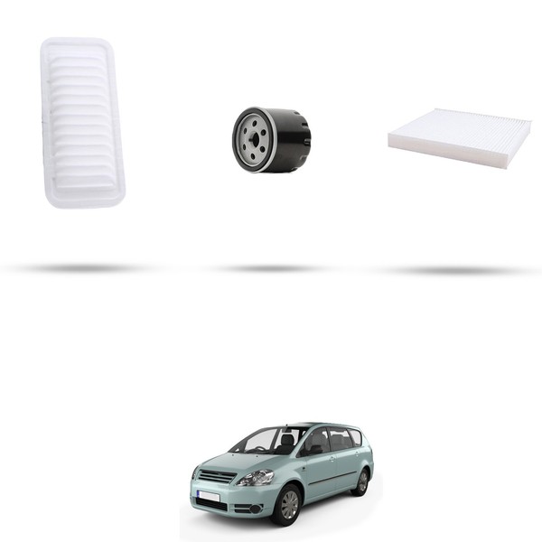 Hoffcar Wartungsset - 3 Filter Kompatibel Mit Toyota Avensis Verso 2.0 Vvti 1-image