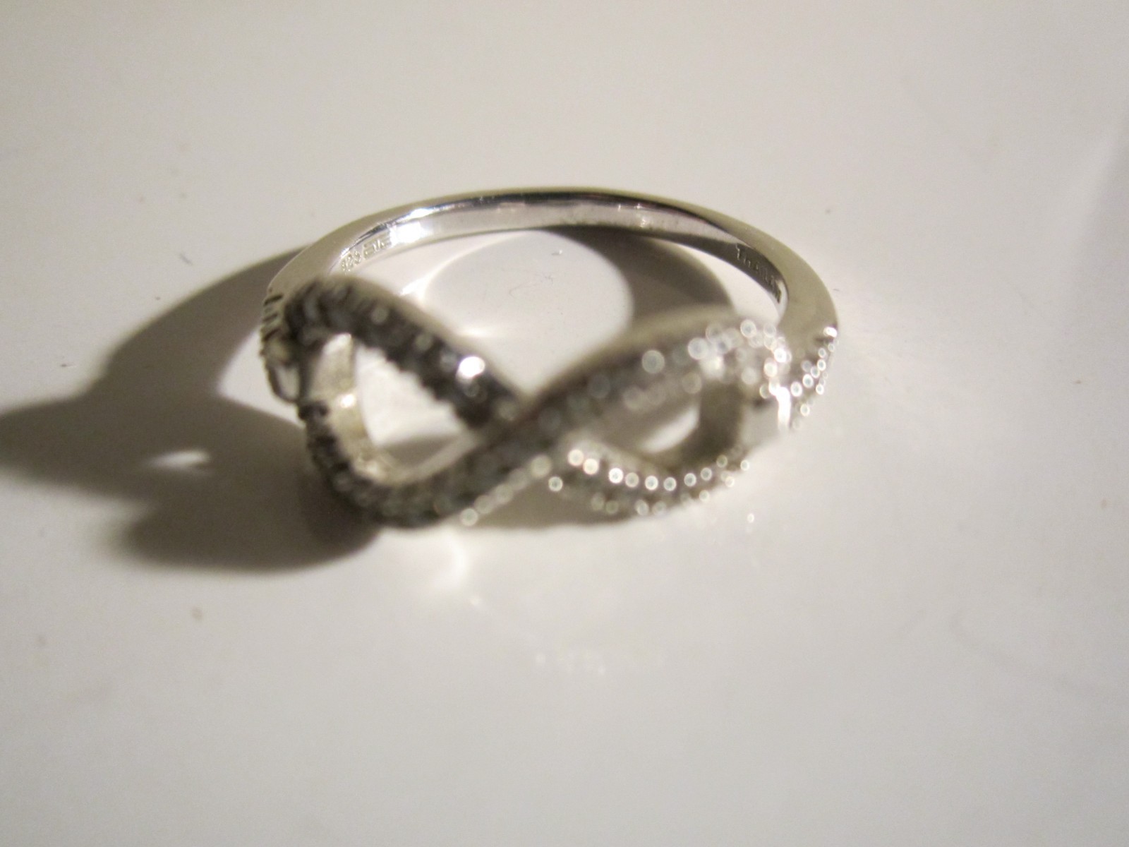 STERLING SILVER RING COVERED IN TINY DIAMONDS SIZ… - image 2