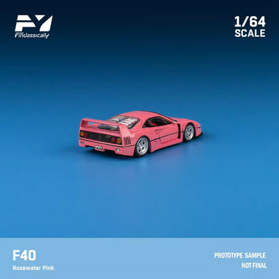 F40 GTE 1995 ピンク　1/64 ミニカー Findclassically FY 1:64 Ferrari F40 pink alloy car model ornaments