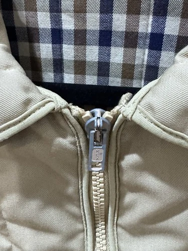 Vintage Aquascutum LondonMade in England Quilted JacketBeige Check Lined image 14