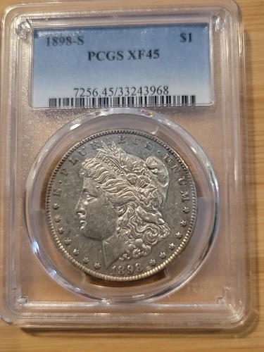 1898 S PCGS XF45  Morgan Silver Dollar