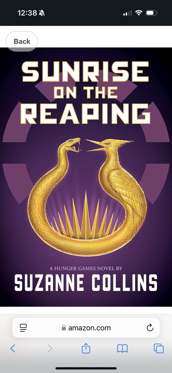 SUNRISE ON THE REAPING- NEW 5th HUNGER GAMES BOOK COLLINS