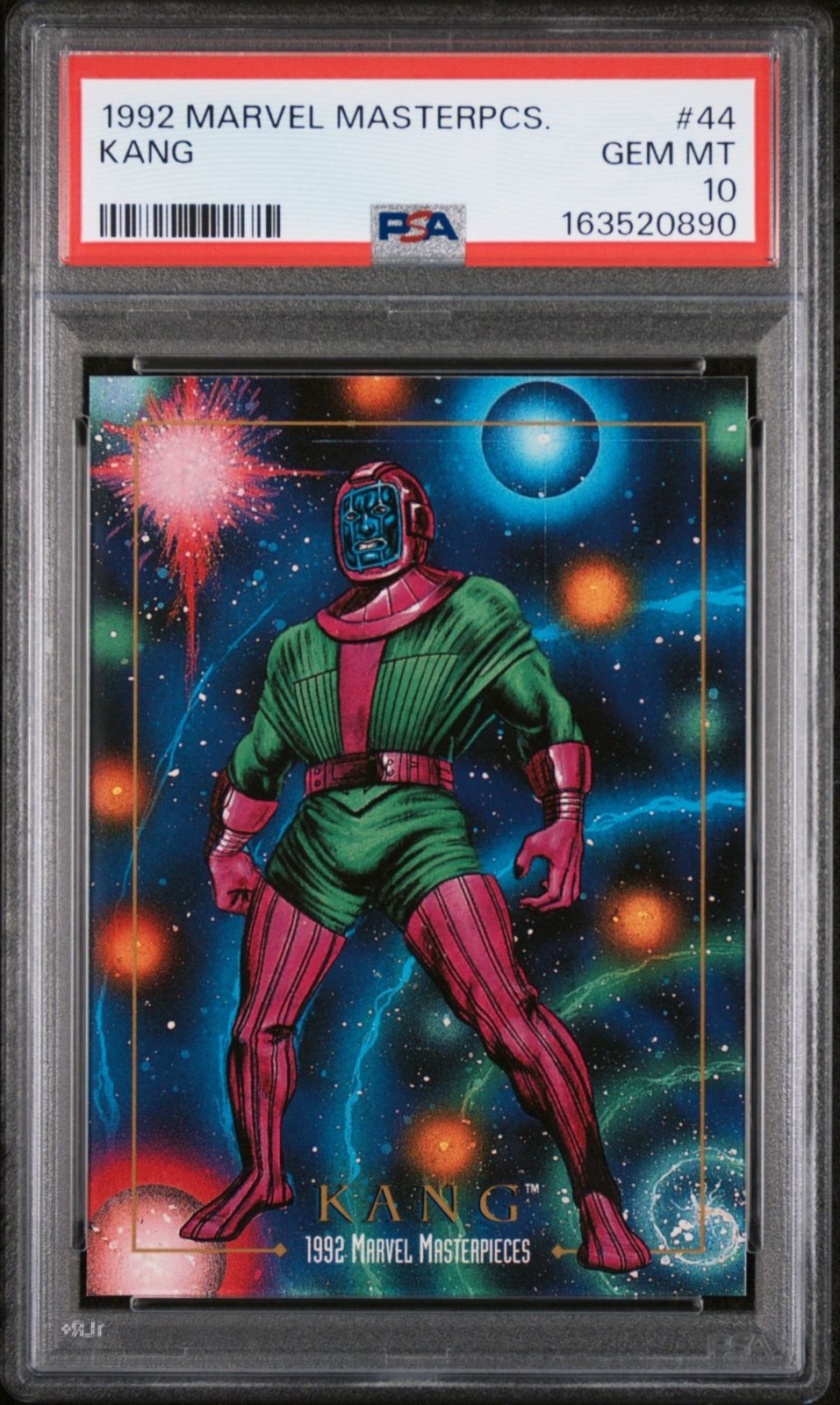 1992 marvel Masterpieces #44 Kang PSA 10