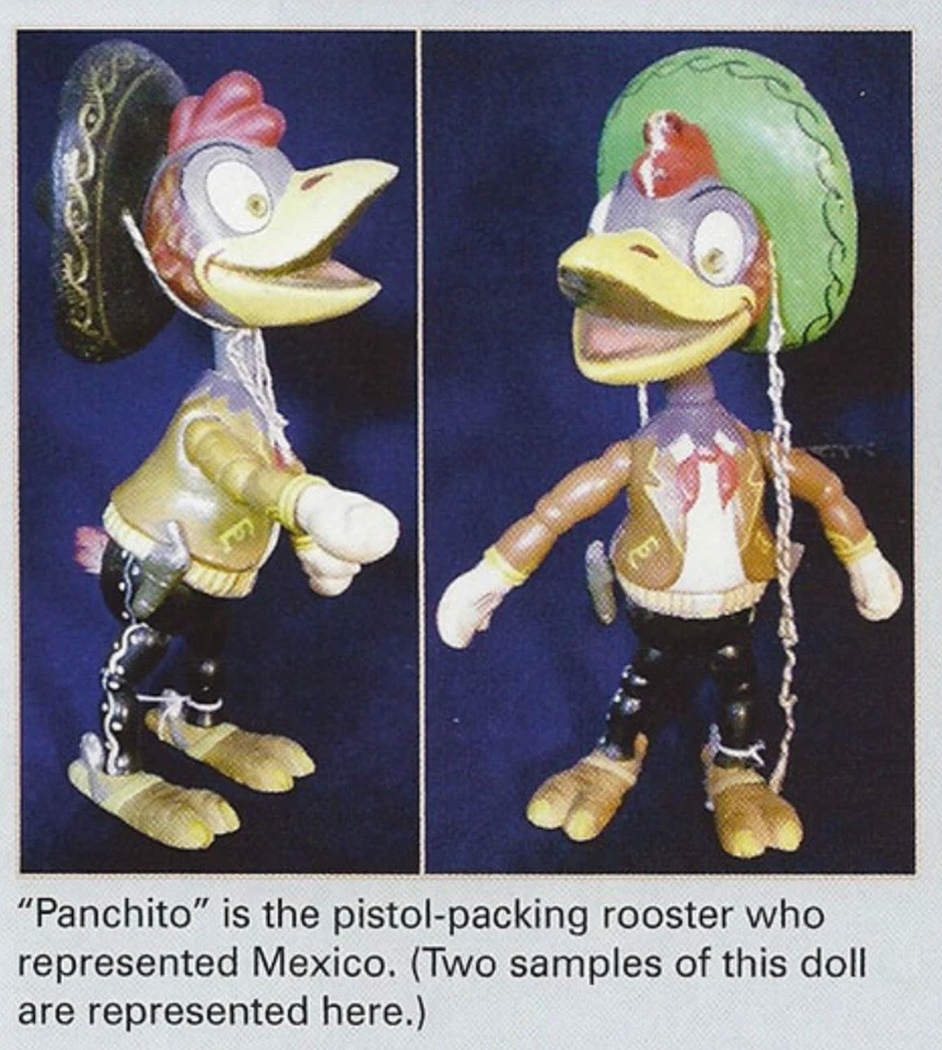 RARE Joseph Kallus Disney Three Caballeros PANCHITO (prototype?) Wooden Toy 14” - Image 3 of 4