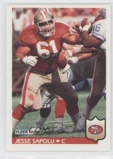1992 Fleer Jesse Sapolu #384 0b4