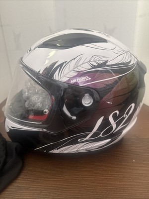 LS2 Rapid Dreamcatcher Full Face Motorcycle Helmet Chameleon/White XS FF353