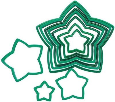 TRIXES 3D Weihnachtsbaum Ausstecher Set - stapelbar festlich Keksformen