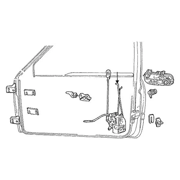 For Dodge Ram 3500 2002 Mopar 55076291AB Driver Side Door Latch Assembly Foto 4 de 4