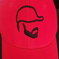 El Muchacho de la Barba Pink Baseball Cap Bla...