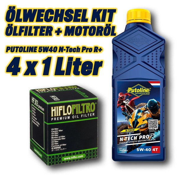 ÖLfilter MotoröL Kit 4L 5W40 N-Tech Pro R (FüR: Gilera GP 800 M55 08-12 )-image