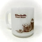 Vintage WINCHELL'S DONUT HOUSE Coffee Mug Cup GLASBAKE 78 Milk Glass