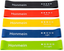 Resistance Bands Set 5 Levels Exercise Workout Home Fitness Strength Training