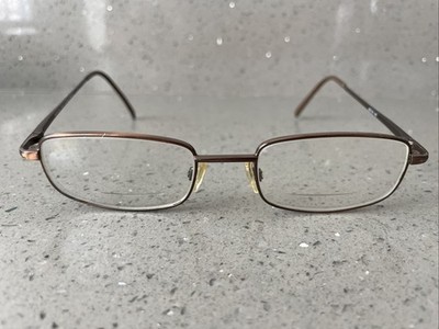 MODERN OPTICAL TODD ANTIQUE BROWN EYEGLASSES GLASSES METAL FRAMES ONLY 50-18-145