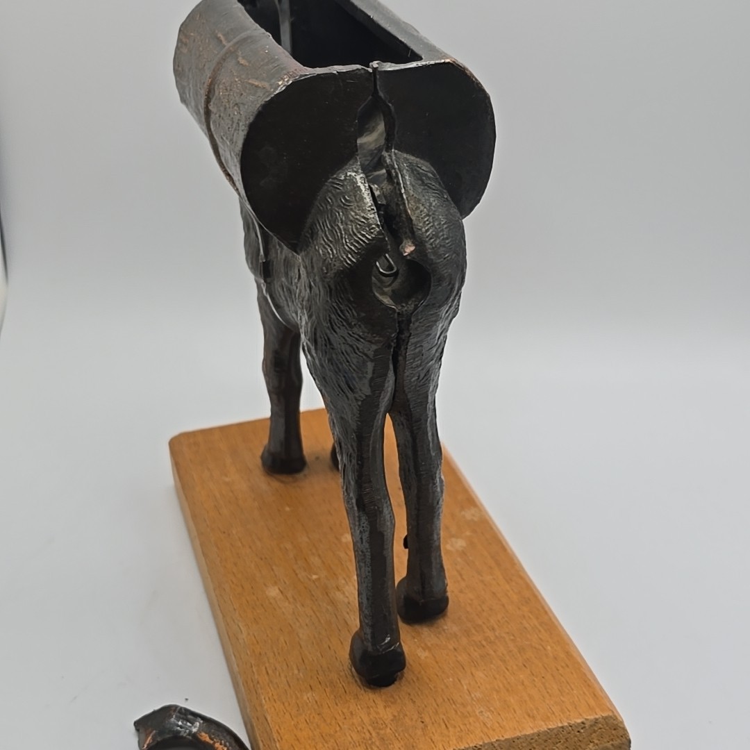 For Parts 1930's McCern Mfg Co Mechanical Donkey Cigarette Dispenser 7"