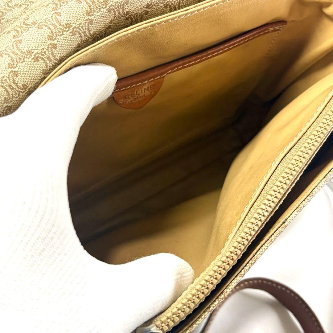 Rare Popular CELINE Macadam Pattern Shoulder Bag … - image 17